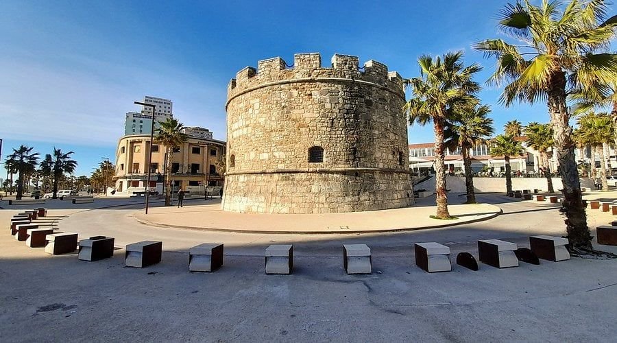 The round Venetian Tower on the Durrës seafront
